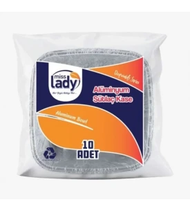 Miss Lady Alüminyum Sütlaç Kabı 10 Lu