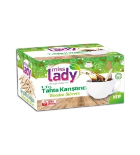 Miss Lady Ahşap Karıştırıcı 500 Lü Kutu