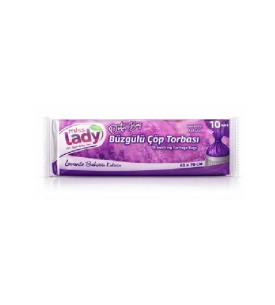Miss Lady Çöp Torbası Büzgülü Büyük Lavanta