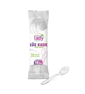 Miss Lady Plastik Kaşık 10 Lu Lüks