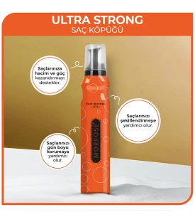Morfose Saç Köpüğü 200 Ml Ultra Strong Turuncu
