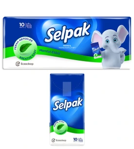 Selpak Mendil Mentol Etkili 10 Lu