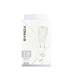 SYROX J25 2.1A LİGHTNİNG ŞARJ KABLO+ADAPTÖR