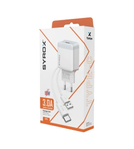 SYROX Q32 3A+18W TYPE-C HIZLI ŞARJ+ADAPTÖR