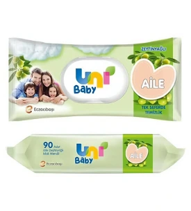 Uni Baby Islak Havlu 90 Lı Aile Zeytinyağlı