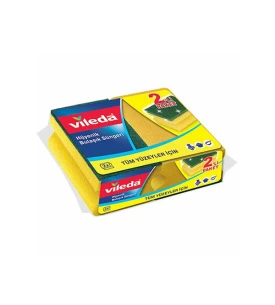 Vileda 2 Li Oluklu Bulaşık Süngeri