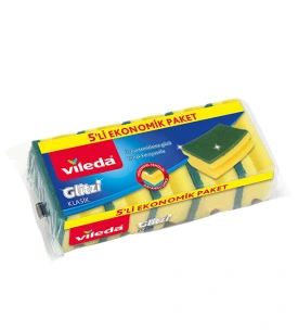 Vileda 5 Li Oluklu Bulaşık Süngeri