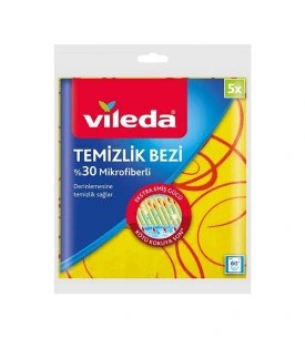 Vileda Sarı Tem. Bezi 5 Li (%30 Mikrofiberli)